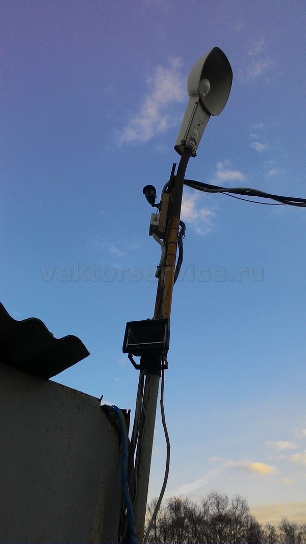 Установка видеонаблюдения на автостоянке в Ясенево