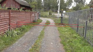 Две пары фотоэлементов для открытия ворот в СНТ Машково