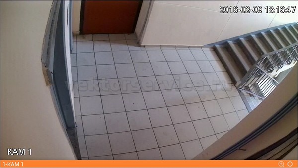 Установка HDCVI видеонаблюдения на лестничной площадке Савеловская вид с телефона