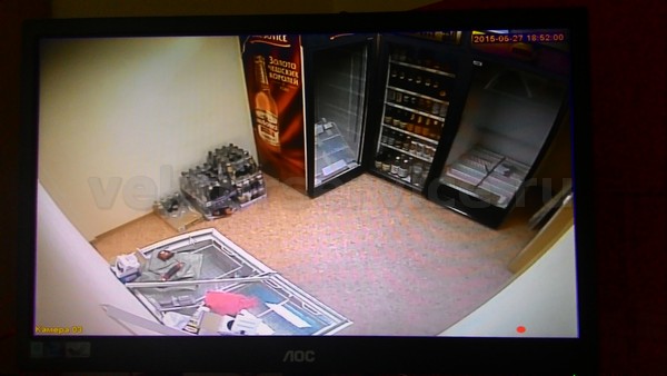 Установка видеонаблюдения в продуктовом магазине г. Химки вид с 3 камеры