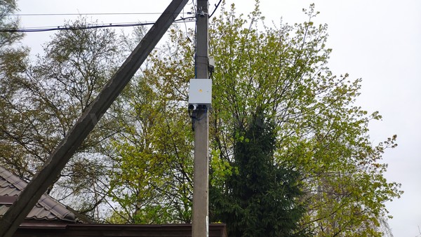 Установка видеонаблюдения в посёлке. Трудовая Северная. Этап 2. Камера 1