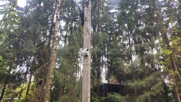 Установка видеонаблюдения в посёлке. Трудовая Северная. Этап 2. Камера 7