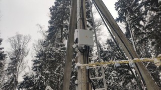 Установка видеонаблюдения в посёлке 